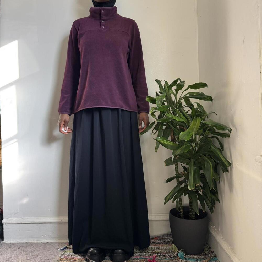 32° Heat Plum Fleece gorpcore Mock Neck Pullover‎ size L